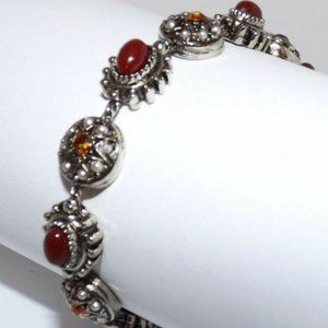 Vintage Arthur Pepper ART Silver Stone Bracelet